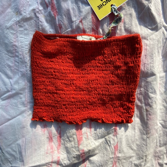 Orange Tube Top - Picture 2 of 3